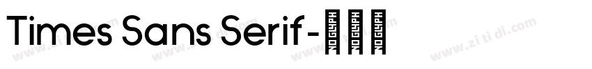 Times Sans Serif字体转换